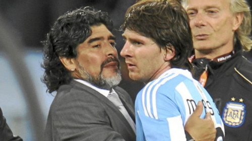 Argentina prezident myslí Messiho než Maradonu lépe